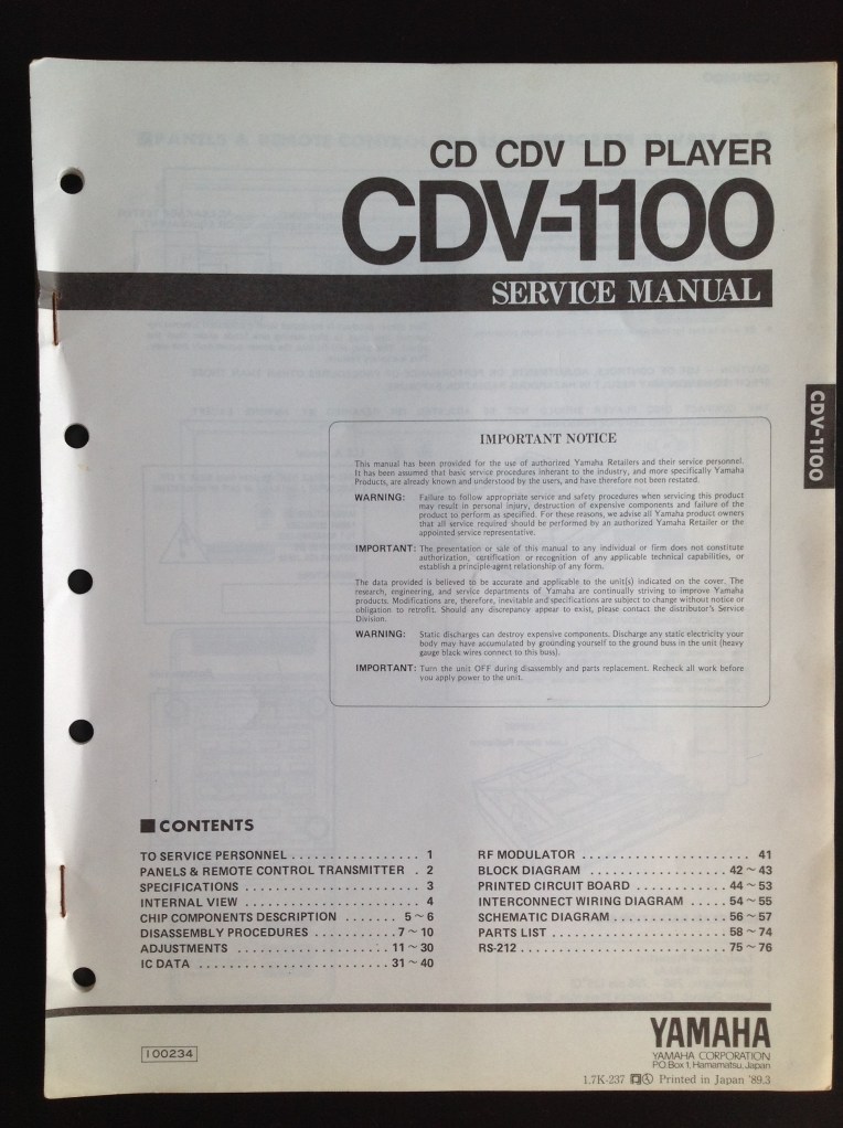 CDV_Service_Manual